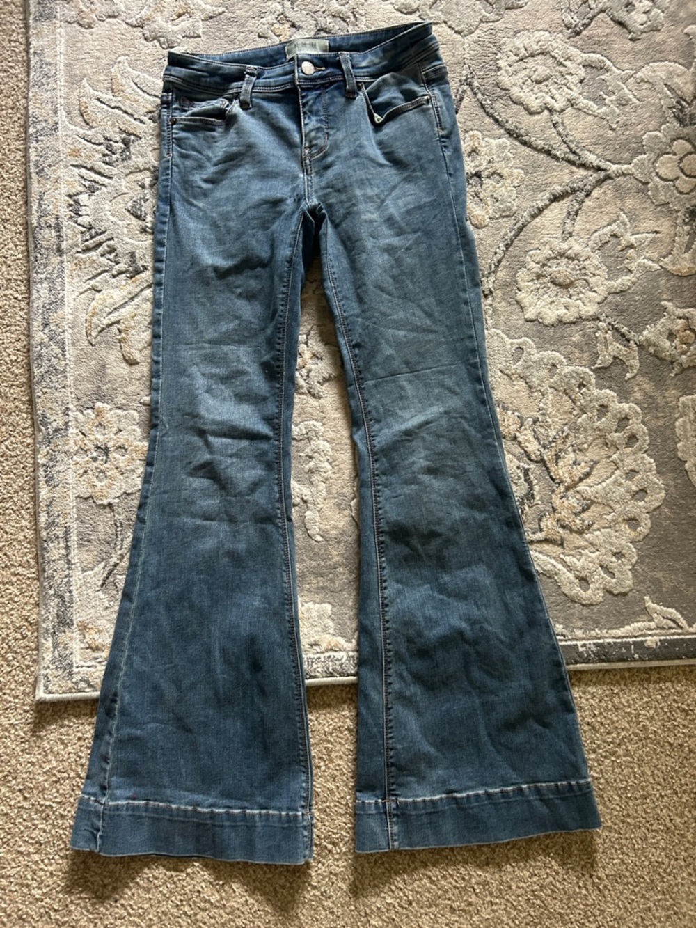Free People We the Free Women’s Blue Flare Jeans - Classic Denim